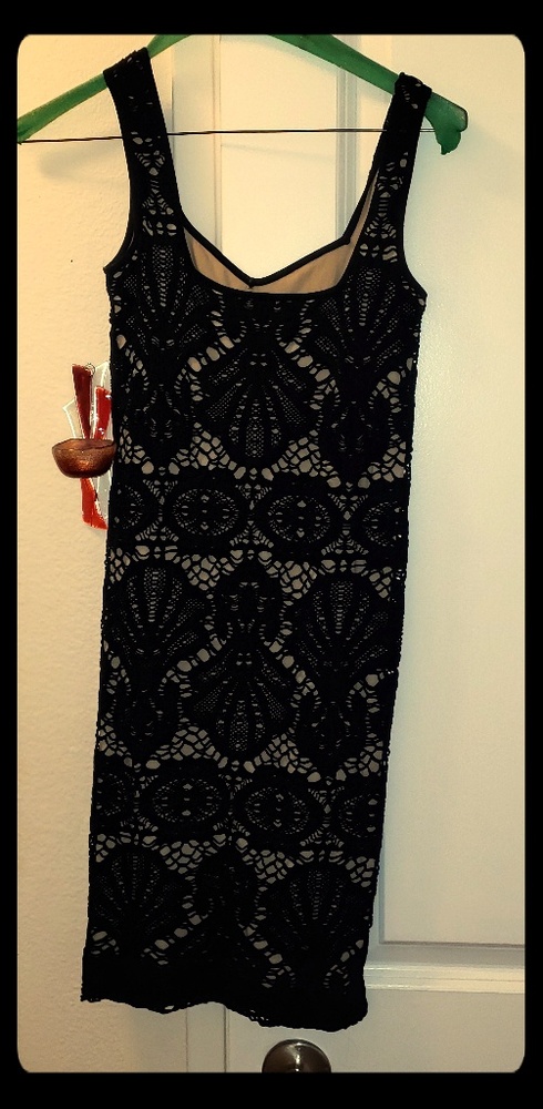 Free People Lace body con dress